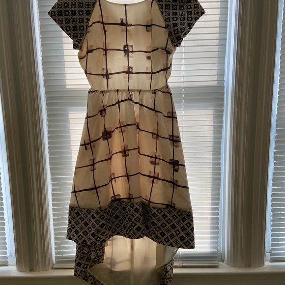 Anthropologie Troubadour Cadria high low open back dress Sz 8P - Picture 5 of 5